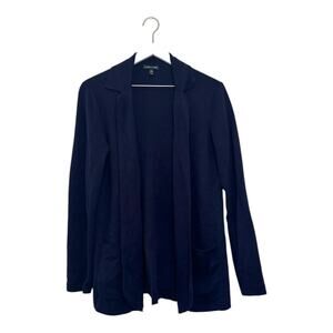 Eileen Fisher 100% Merino Wool Notch Collar Cardigan Sweater Size M